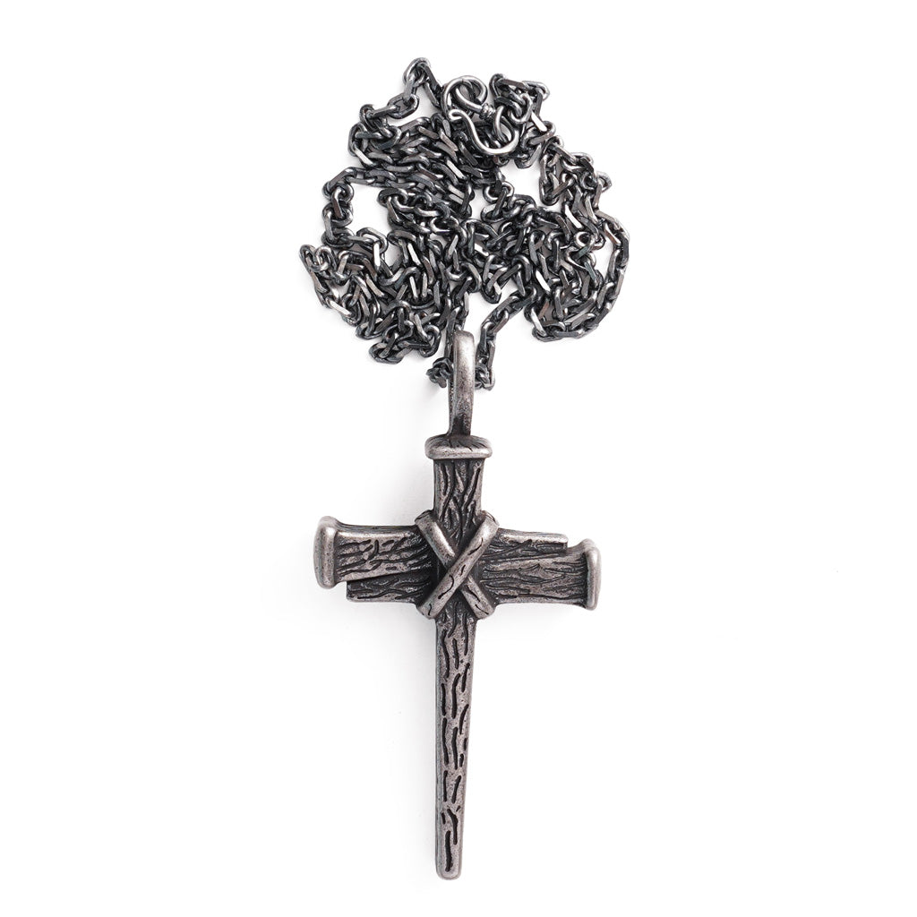 【Deal Today】Heavy Dragon Bone Chain Cross Necklace - Resilience, Faith & Sacred Protection |  Amen Artisan