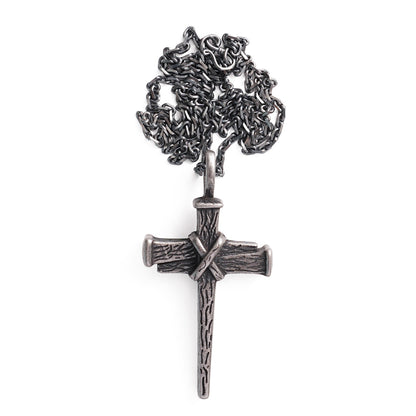 【Deal Today】Heavy Dragon Bone Chain Cross Necklace - Resilience, Faith & Sacred Protection |  Amen Artisan