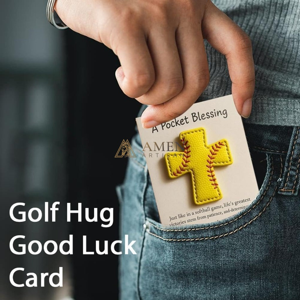 Handmade Leather Football Cross Sports Ornament