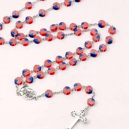 American Flag St. Michael Rosary Amen Artisan