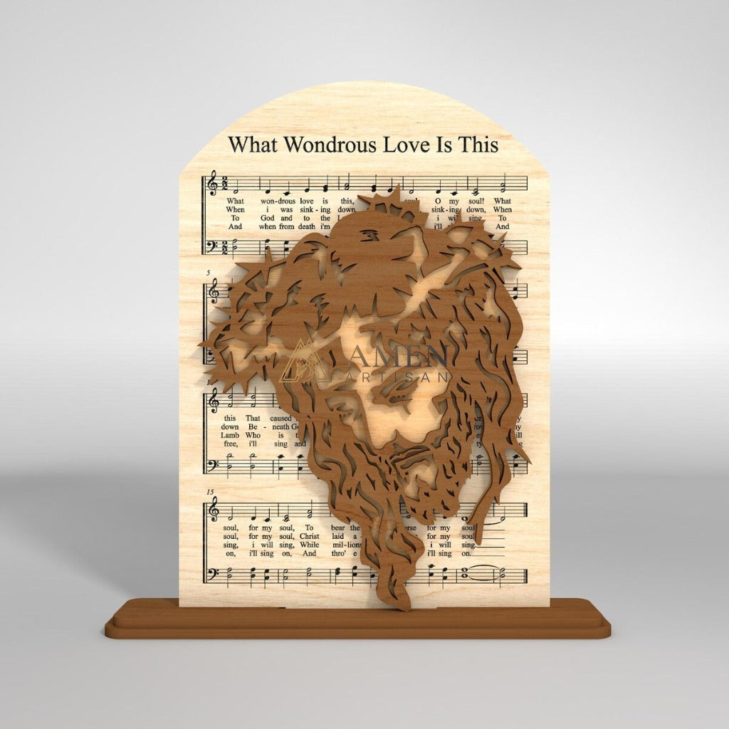 Easter Wooden Hymn Laser-Cut Figurine Amen Artisan