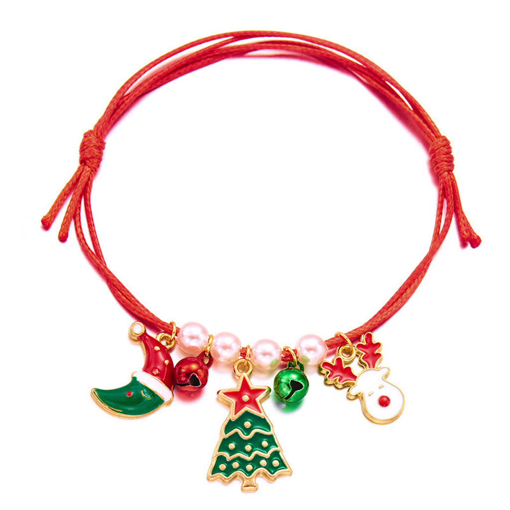 Adjustable Christmas Charm Bracelet
