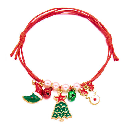 Adjustable Christmas Charm Bracelet