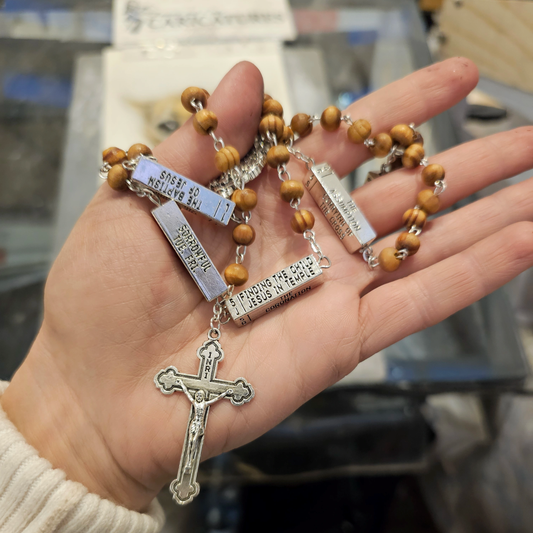 $0.99 Deal - Engraved Mystery Bar Rosary