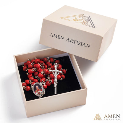 Aromatic Papal Wood Rosary — Scented Wooden Catholic Prayer Beads