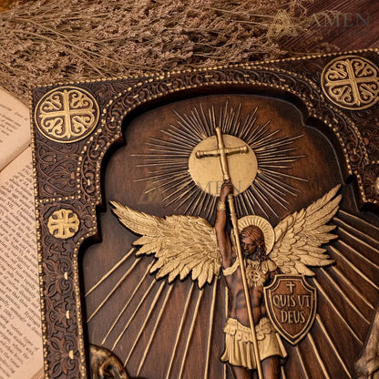 St Michael Wood Carving