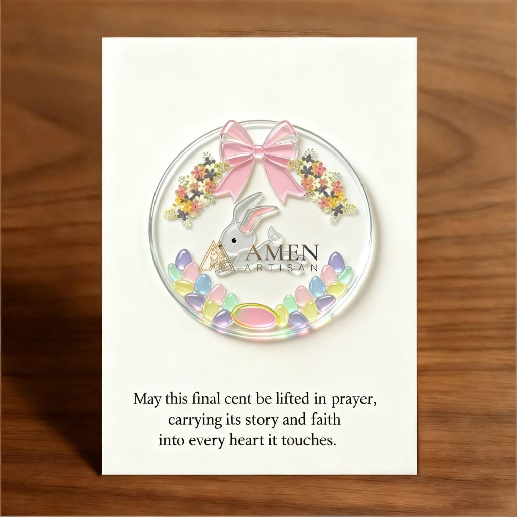 Handmade Easter Pocket Figurine Amen Artisan