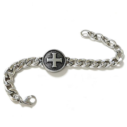 St. Benedict Medal Curb Chain Bracelet