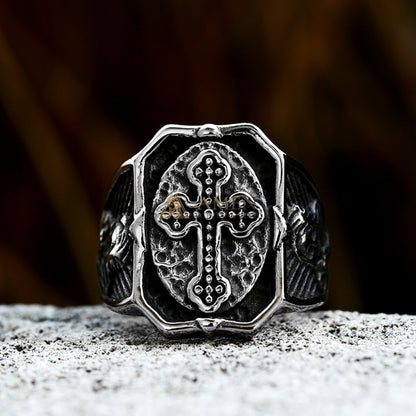 Cross Signet Ring Amen Artisan
