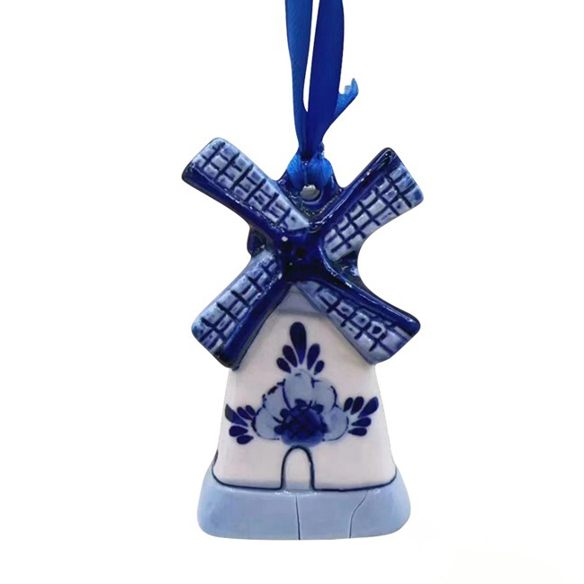 Delft Blue Ceramic Tabletop Ornament Amen Artisan