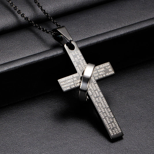 【DEAL TODAY】The Lord’s Prayer Cross Necklace — Wear Prayer and Strength Close