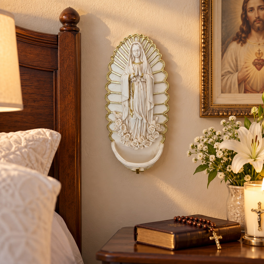 Marian Holy Water Font