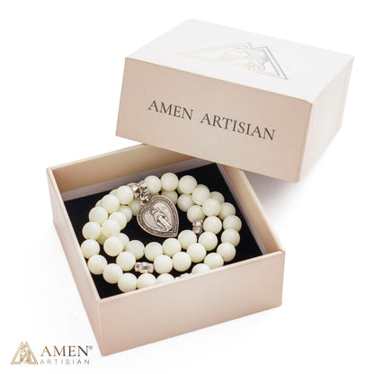 Convertible Miraculous Medal Beaded Bracelet & Necklace