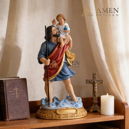 Saint Joseph and Child Jesus Statue Amen Artisan