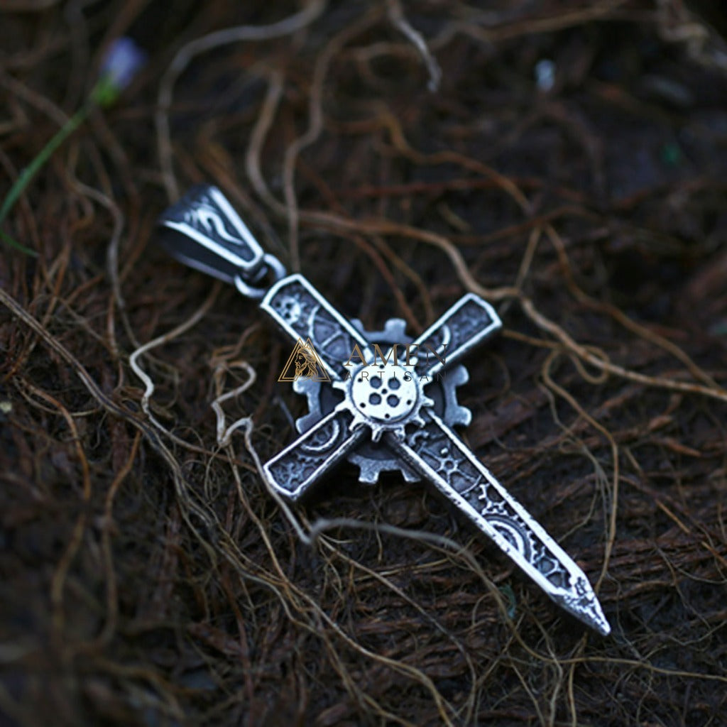 Classic Cross Pendant Necklace Amen Artisan
