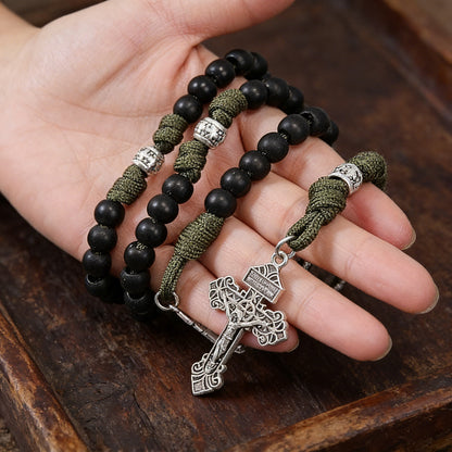 【Deal Today】Tactical Paracord Rosary – St. Michael Protection & Rugged Faith