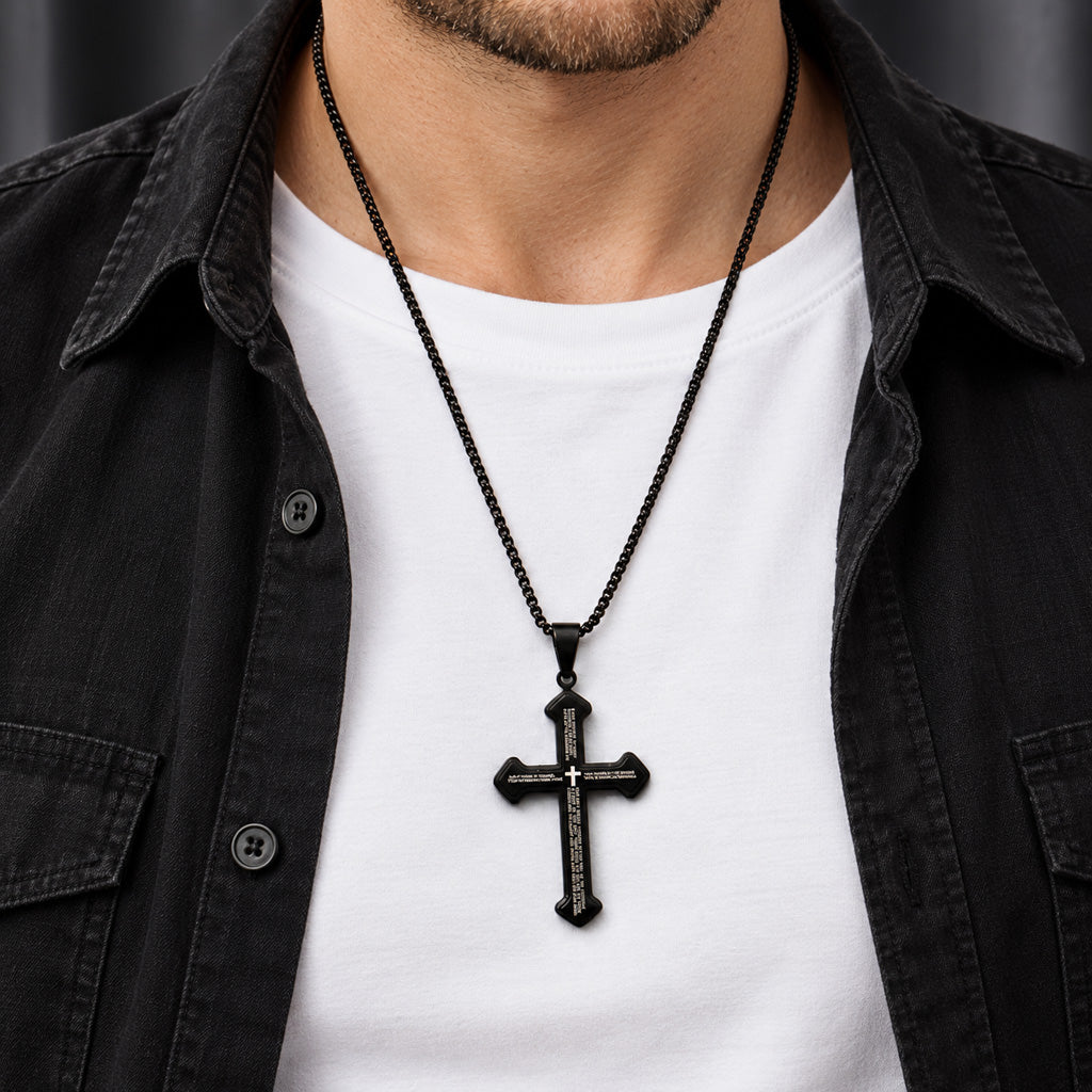 Lord’s Prayer Cross Pendant