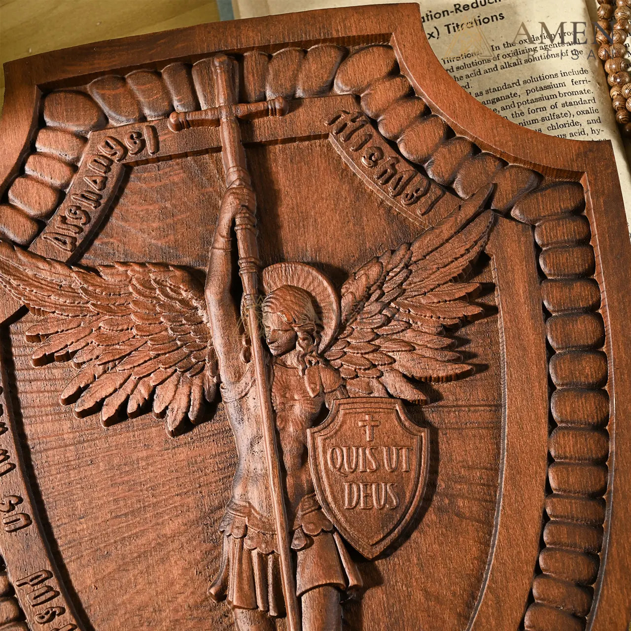 St Michael Wood Carving