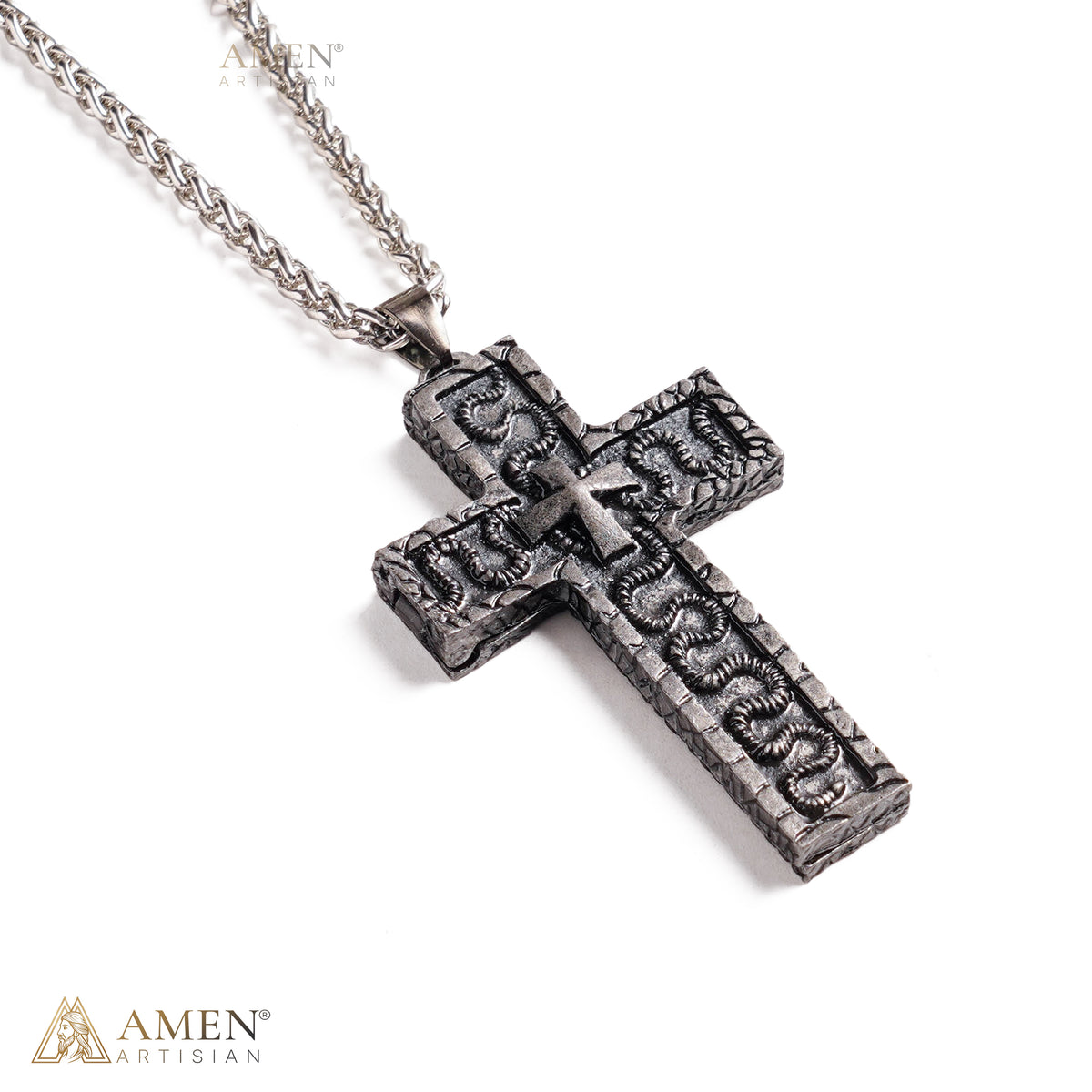 【DEAL TODAY】Vintage Hidden Compartment Cross Necklace