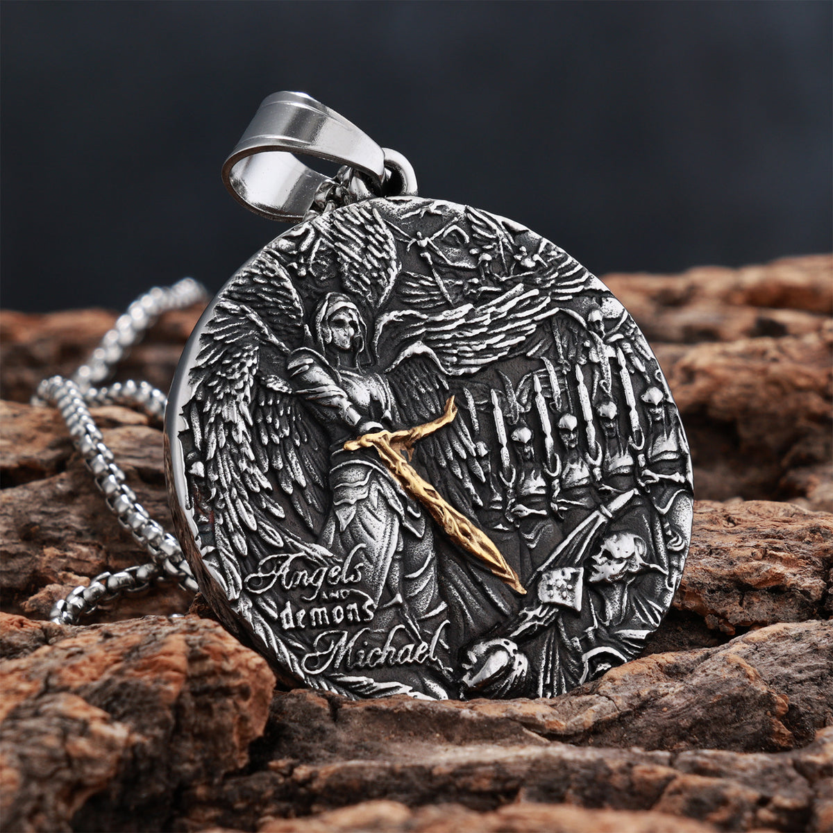 Carry a Powerful Reminder of Faith & Protection — St. Michael Sword Necklace