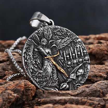 Carry a Powerful Reminder of Faith & Protection — St. Michael Sword Necklace