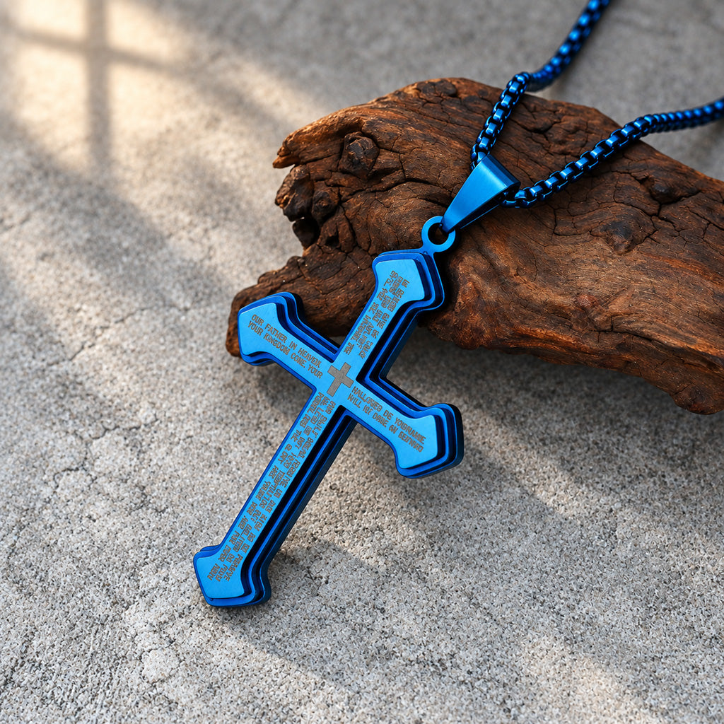 【LIMITED-TIME 50% OFF】Lord’s Prayer Cross Pendant