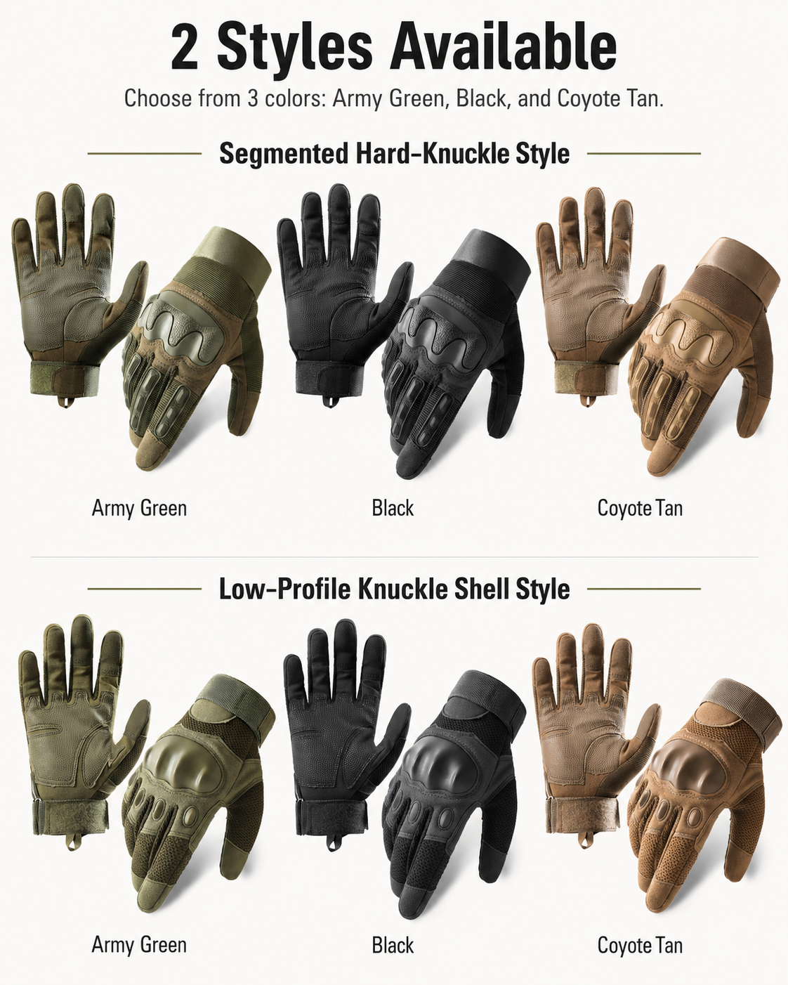 Built for Grip and Movement — Full-Finger Tactical Gloves | Amen Artisan