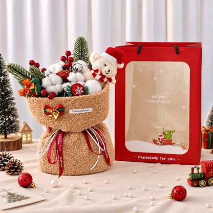 Christmas Teddy Bear Gift Bouquet
