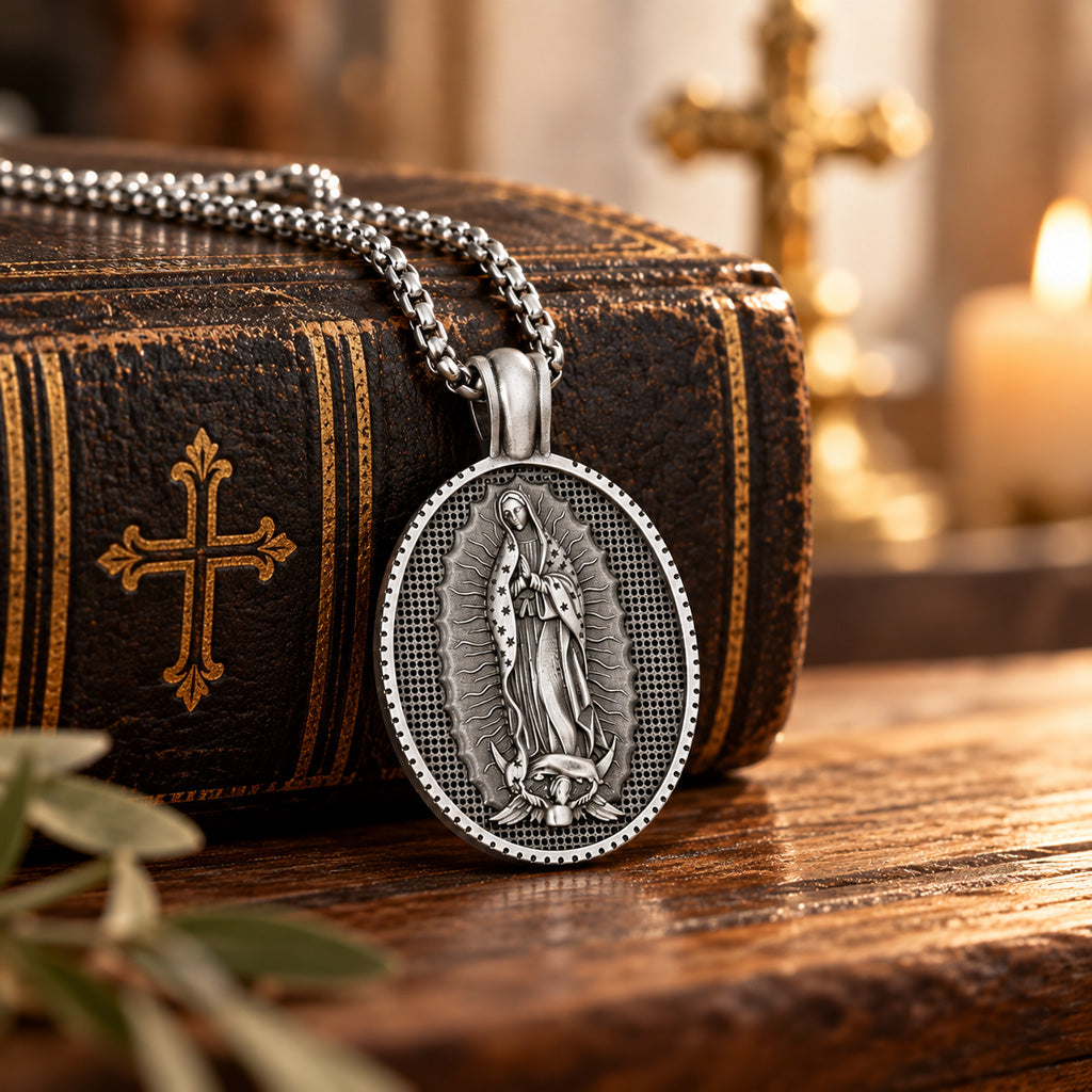Our Lady of Guadalupe Medal Necklace