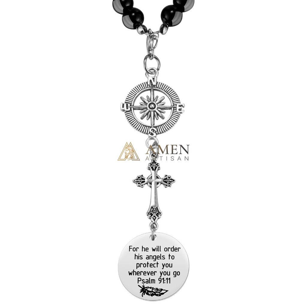 Cross Scripture Protection Car Charm Amen Artisan