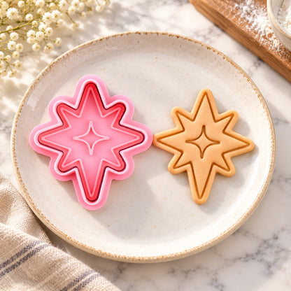 Nativity Cookie Cutter & Stamp Set – Mary, Joseph & Baby Jesus Christmas Baking