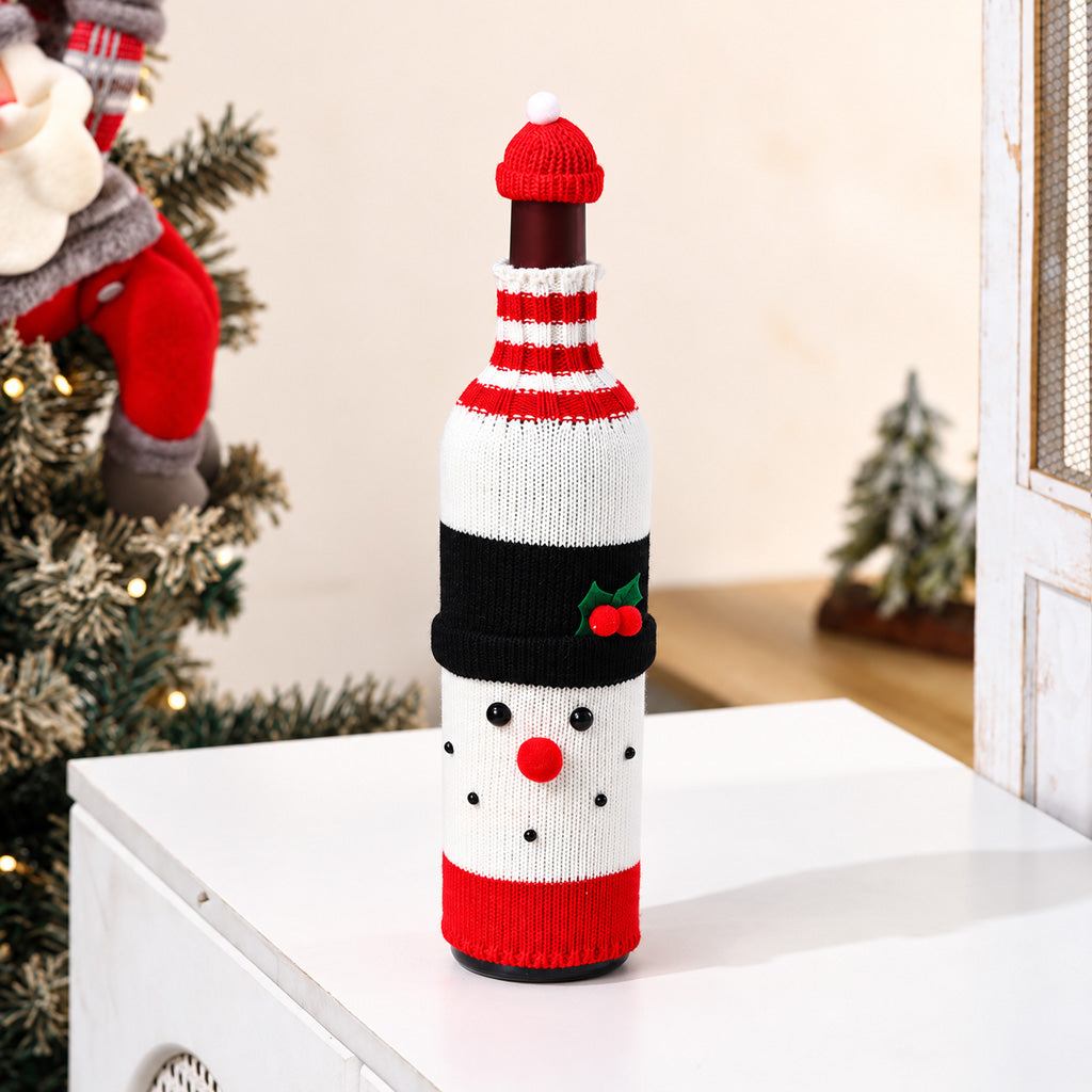 Santa Claus Christmas Bottle Cover