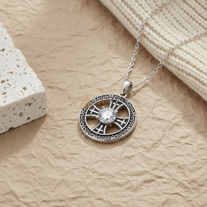 Zircon Cross Pendant Necklace Amen Artisan