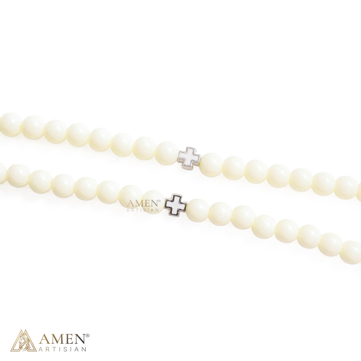 Convertible Miraculous Medal Beaded Bracelet & Necklace