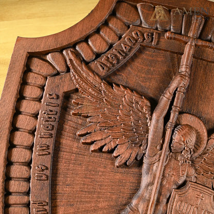 St Michael Wood Carving