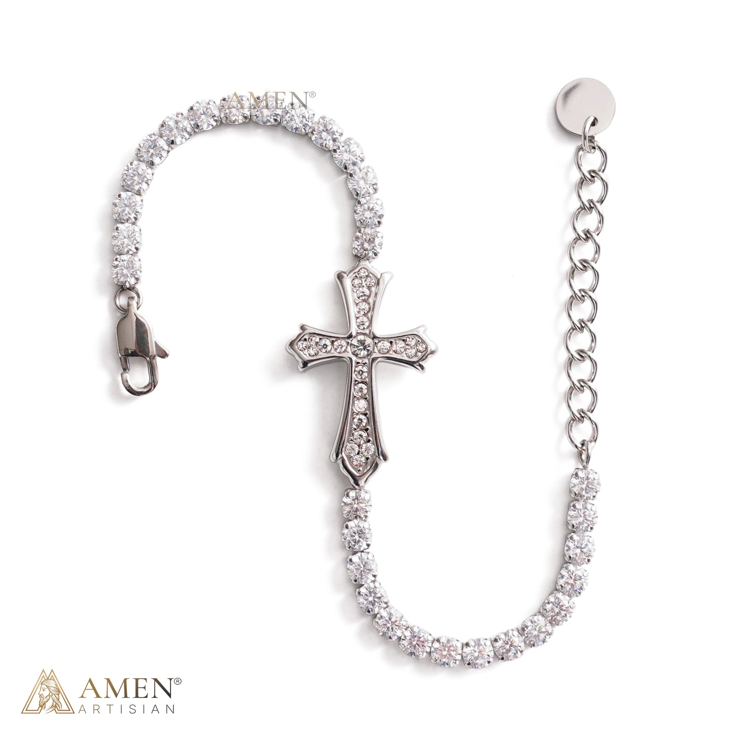 【DEAL TODAY】Faith Reminder Cross Bracelet with Adjustable Chain