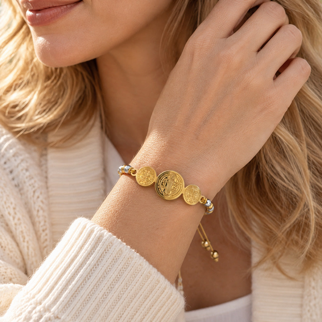 Adjustable St. Benedict Bracelet | Amen Artisian