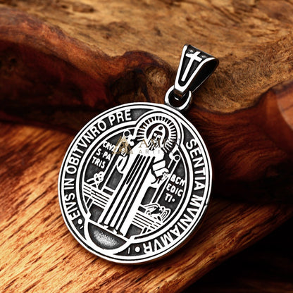 Saint Benedict Pendant Necklace Amen Artisan