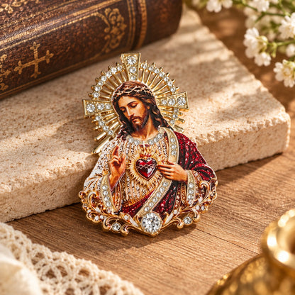 Sacred Heart of Jesus Brooch