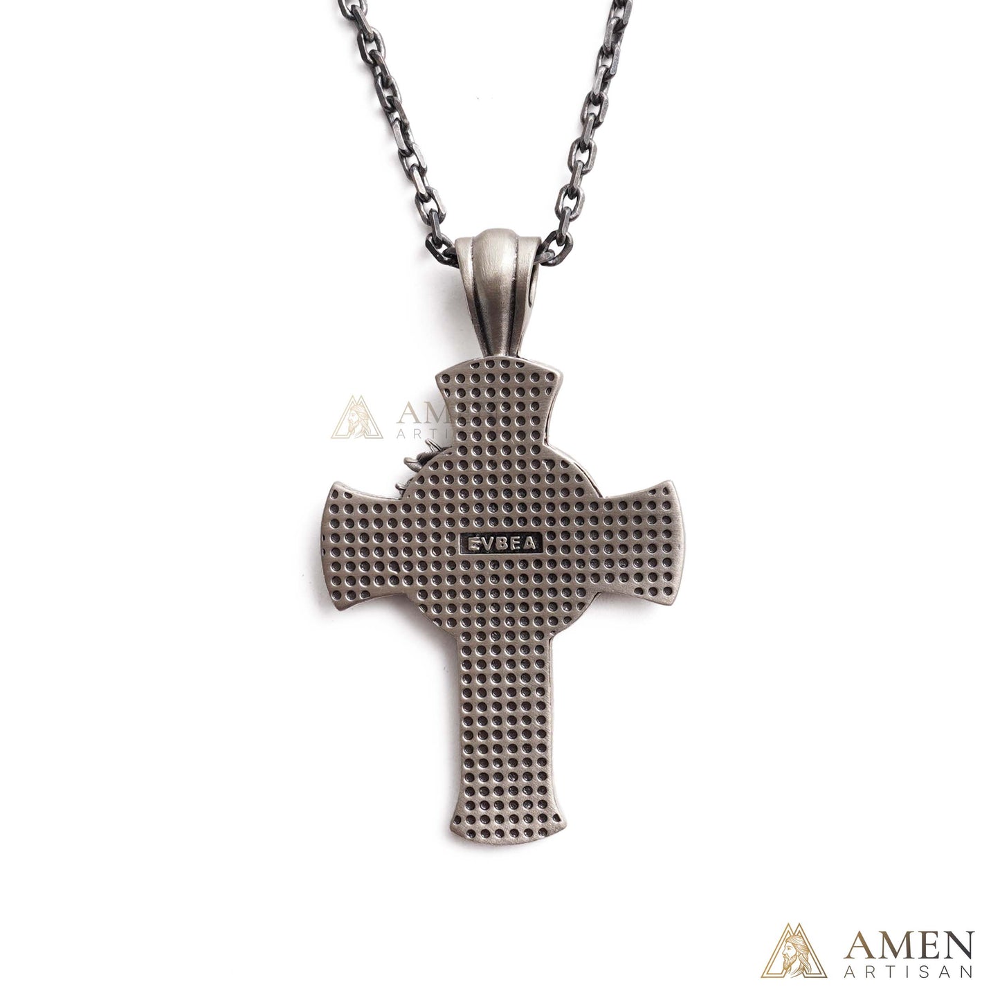 【Deal Today】Jesus Crown of Thorns Cross Pendant with Chain | Amen Artisan