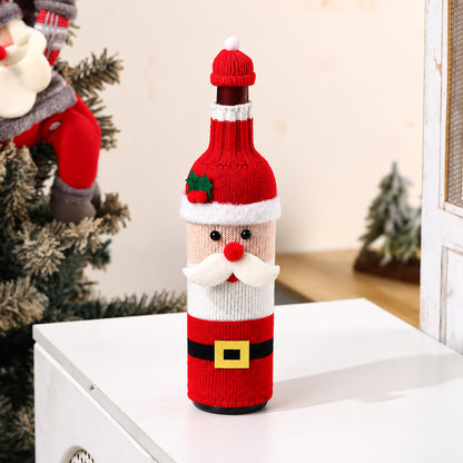 Santa Claus Christmas Bottle Cover