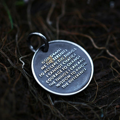 Praying Hands Cross Rosary Pendant Necklace Amen Artisan