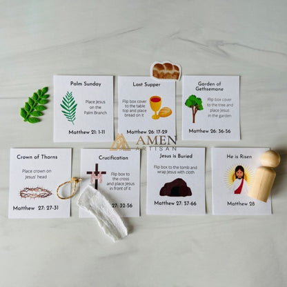 Handcrafted Easter Holy Week Box Gift Set Amen Artisan