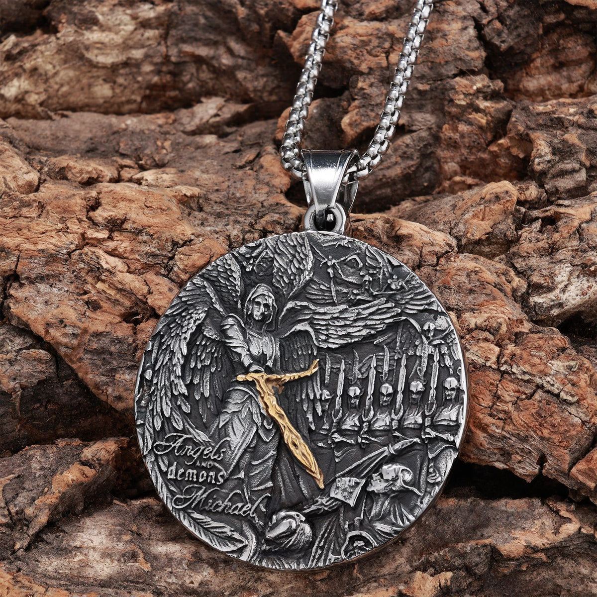 Carry a Powerful Reminder of Faith & Protection — St. Michael Sword Necklace