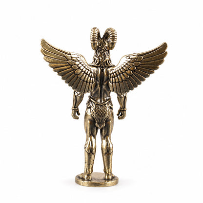 Handcrafted Solid Brass Guardian Angel Figurine - Protection, Peace & Blessing |  Amen Artisan