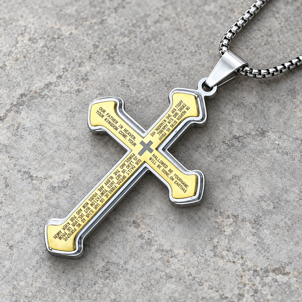 【LIMITED-TIME 50% OFF】Lord’s Prayer Cross Pendant