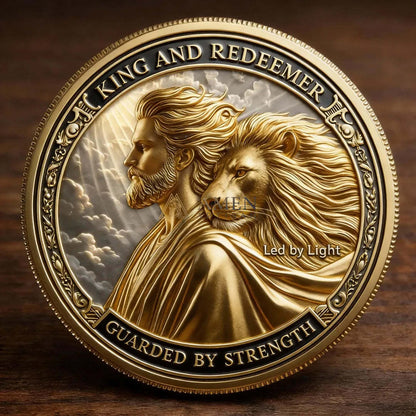Jesus & Lion of Judah Commemorative Coin Amen Artisan