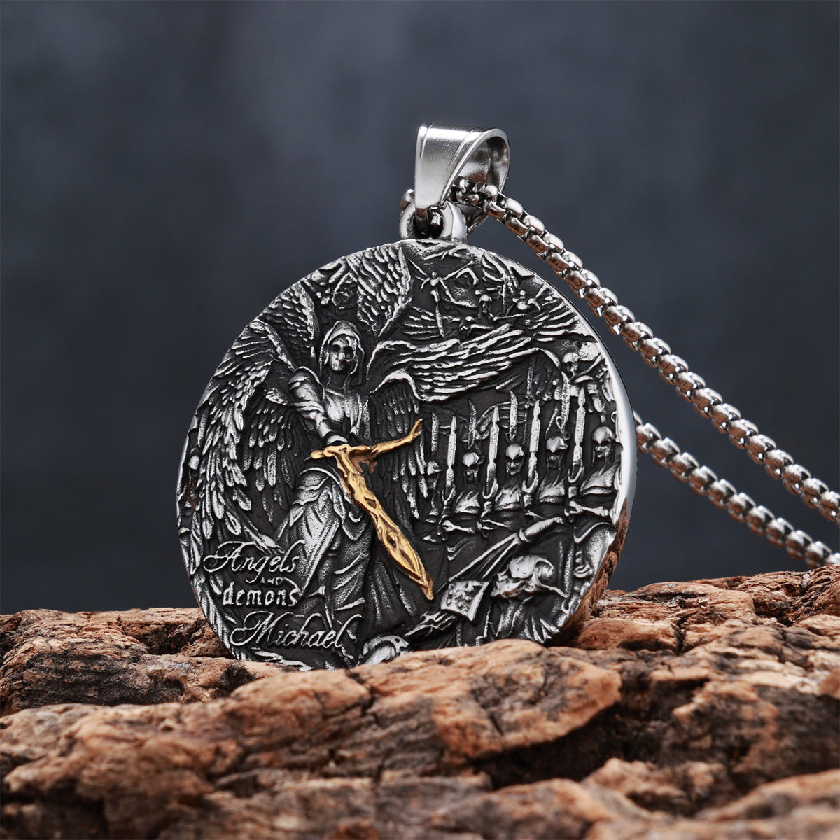 Carry a Powerful Reminder of Faith & Protection — St. Michael Sword Necklace
