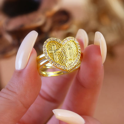 Sacred Heart Unity Rings Amen Artisan