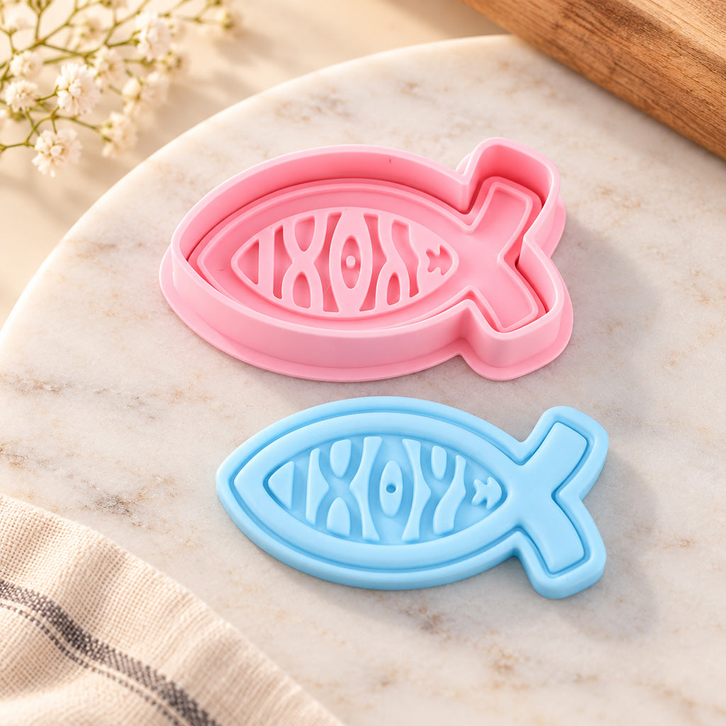 Nativity Cookie Cutter & Stamp Set – Mary, Joseph & Baby Jesus Christmas Baking